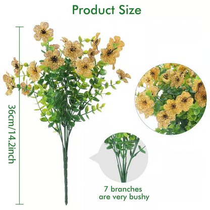 UV Resistant Lifelike Artificial Flowers ~ Brighten your garden with zero upkeep.