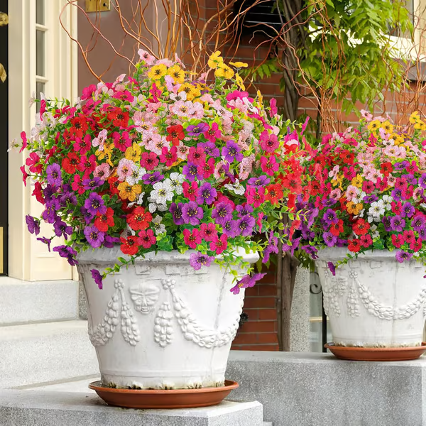 UV Resistant Lifelike Artificial Flowers ~ Brighten your garden with zero upkeep.