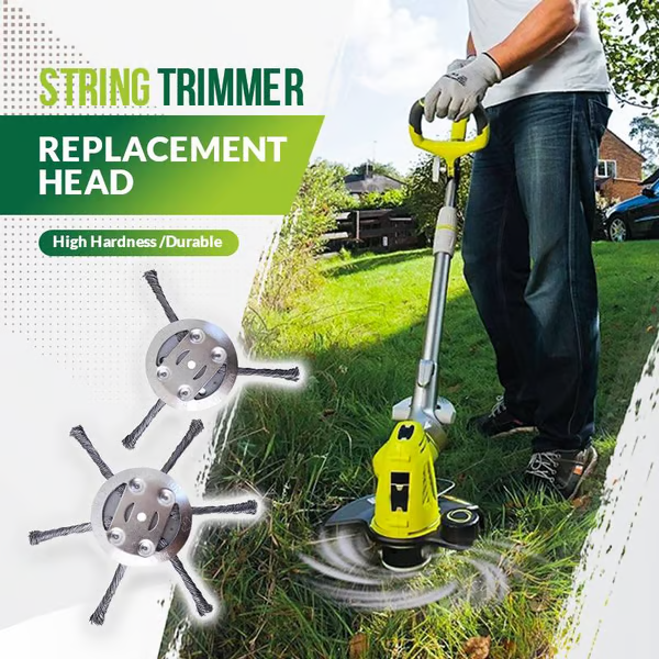 Universal Steel Wire Trimmer Head Replacement ~ Heavy-duty yard cleanup in minutes.