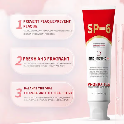 Super Probiotic-6 Toothpaste ~ Fight tartar, stains, and bad breath naturally