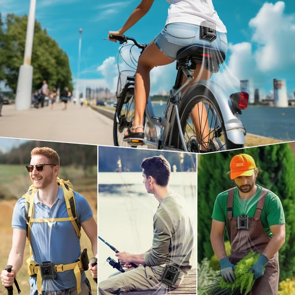 Portable Waist Fan ~ Stay refreshed anywhere, anytime.