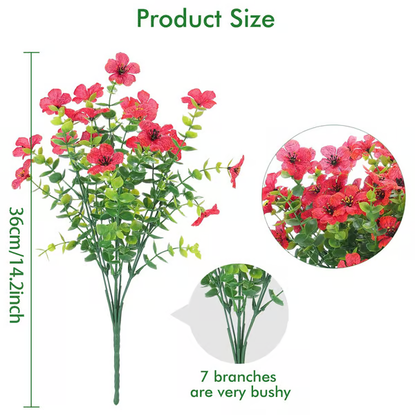 UV Resistant Lifelike Artificial Flowers ~ Brighten your garden with zero upkeep.