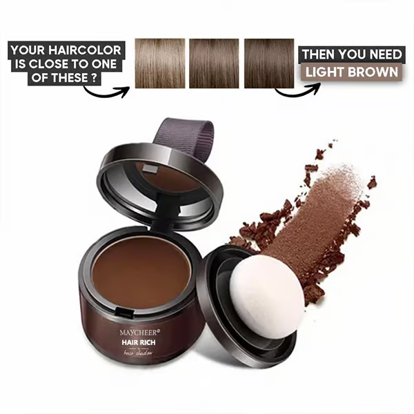 Hairline & Root Cover Powder ~ Fake a Fuller Hairline in 5 Seconds.