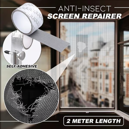 Strong Adhesive Screen Repair Tape ~ Seal rips and stop bugs in seconds.