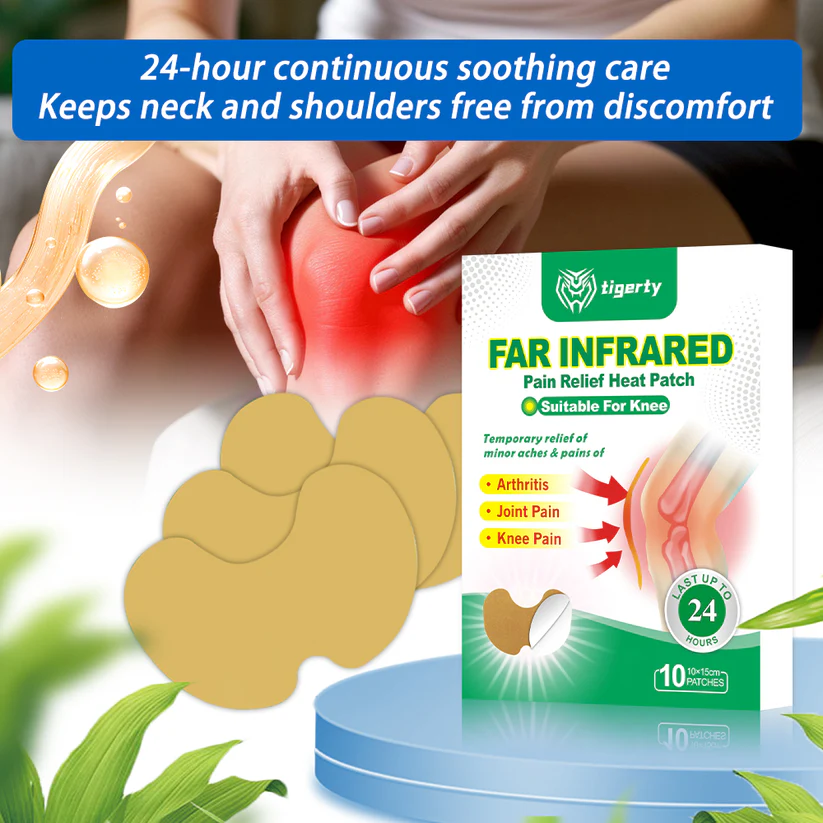 Tigerty Knee Patches ~ Targeted pain relief that lasts up to 24 hours.
