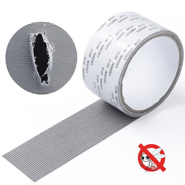 Strong Adhesive Screen Repair Tape ~ Seal rips and stop bugs in seconds.
