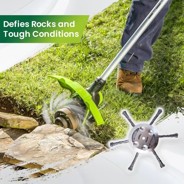 Universal Steel Wire Trimmer Head Replacement ~ Heavy-duty yard cleanup in minutes.