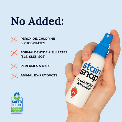 Stain Snap Spray ~ Instantly erase stains on clothes, carpets, and more.