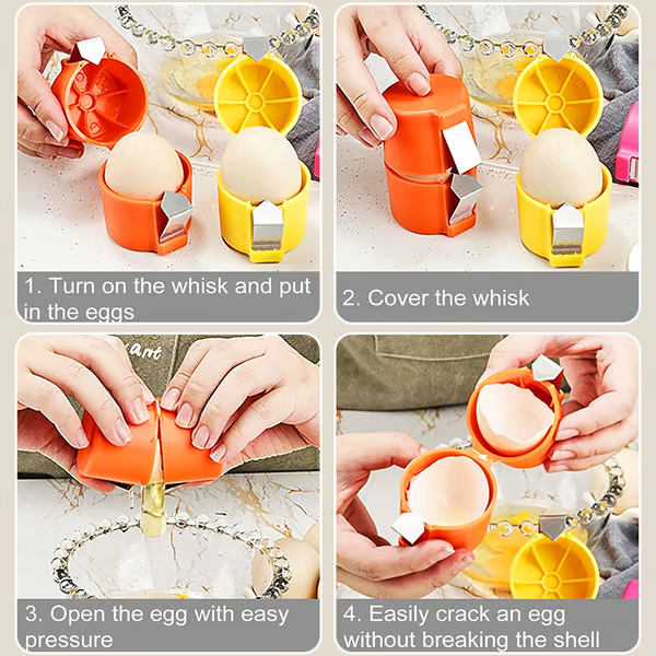 Efficient Egg Cracking Tool ~ Because You’ve Got Better Things to Do.