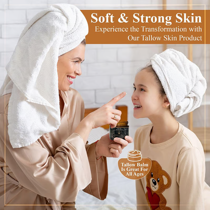 Organic Grass Fed Beef Tallow Balm ~ Deep skin nourishment from head to toe.