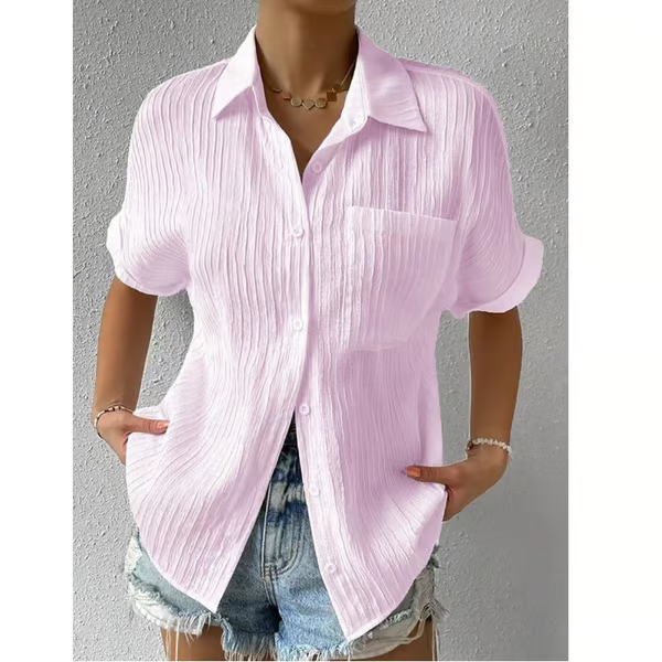 Crew Neck Lace Loose Shirt ~ The shirt that does all the work for you