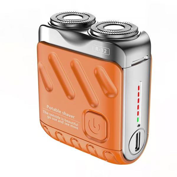 Portable Dual Ring Shaver ~ Powerful grooming wherever you go.