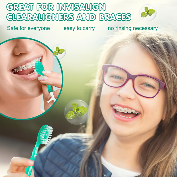 5-in-1 Oral Care Set (Pack of 26) ~ Includes Toothbrush, Paste, Floss, and More.