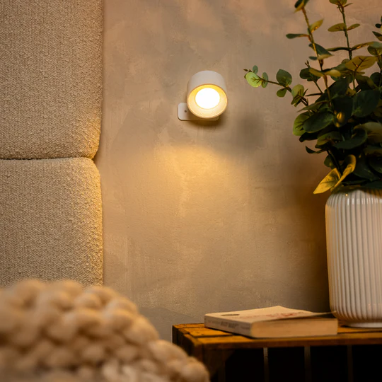 Infinity Wall Lamp ~ Direct warm light exactly where you need it.