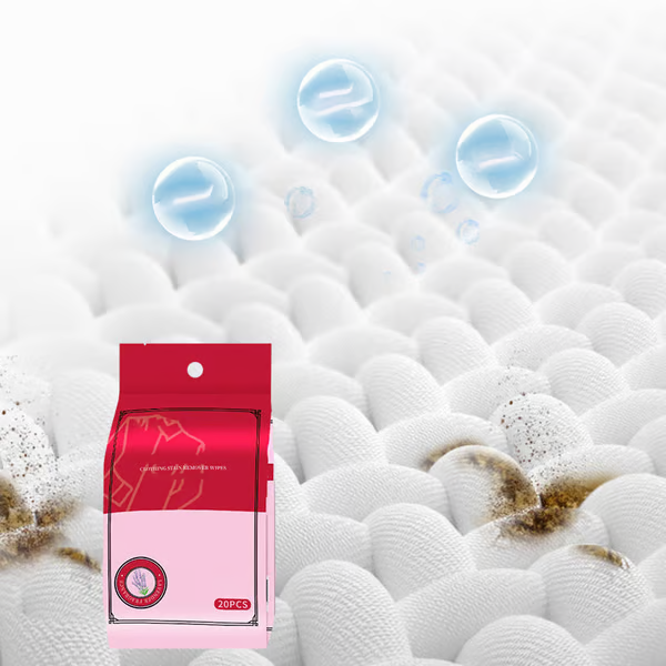 Stain Removal Wet Wipes ~ Instant clean-up for clothes, shoes & more on the go.
