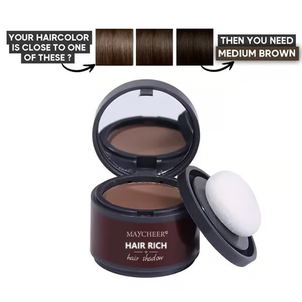 Hairline & Root Cover Powder ~ Fake a Fuller Hairline in 5 Seconds.