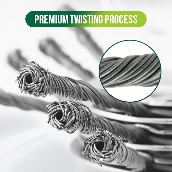 Universal Steel Wire Trimmer Head Replacement ~ Heavy-duty yard cleanup in minutes.