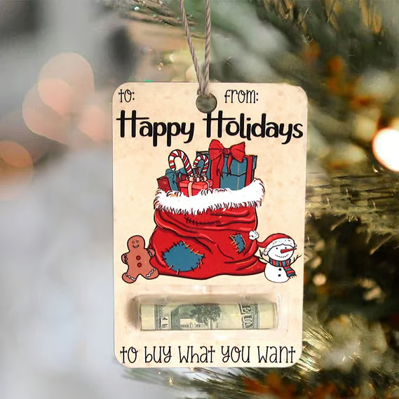 Christmas Money Holder Gift ~ Because nobody wants another sweater.