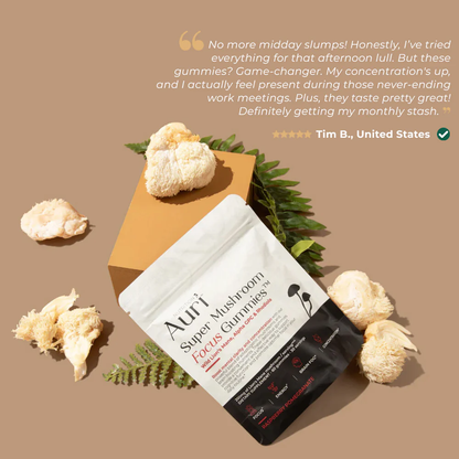 Super Mushroom Focus Gummies ~ Sharpen your mind and stay focused naturally