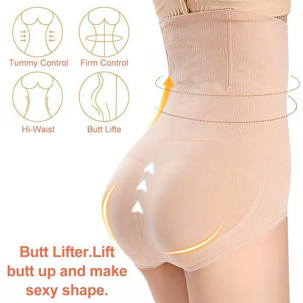 High Waist Shapewear Panties ~ Flatten your belly, lift your butt, and never roll down