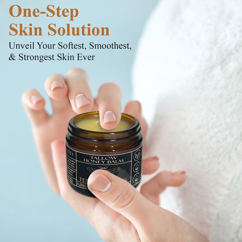 Organic Grass Fed Beef Tallow Balm ~ Deep skin nourishment from head to toe.