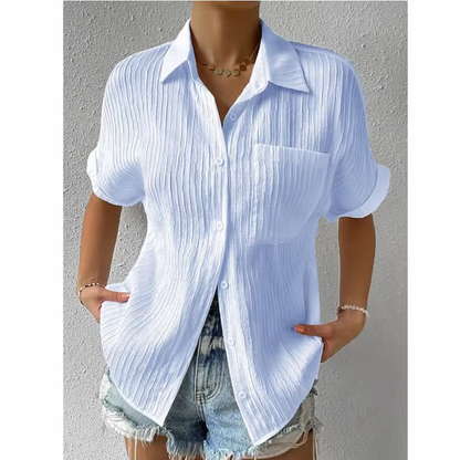 Crew Neck Lace Loose Shirt ~ The shirt that does all the work for you