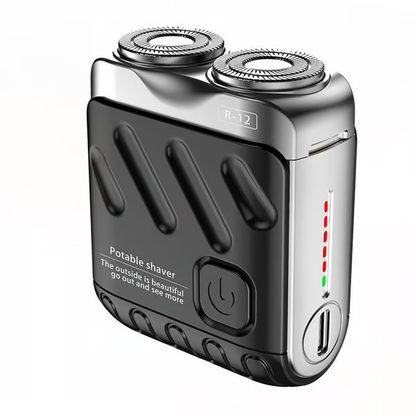 Portable Dual Ring Shaver ~ Powerful grooming wherever you go.