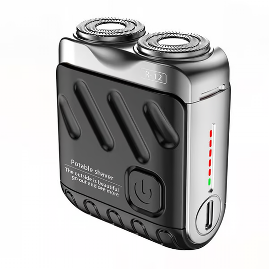 Portable Dual Ring Shaver ~ Powerful grooming wherever you go.