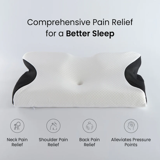 Premium Ergonomic Pillow ~ Designed for Side, Back & Stomach Sleepers.