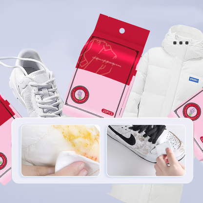 Stain Removal Wet Wipes ~ Instant clean-up for clothes, shoes & more on the go.