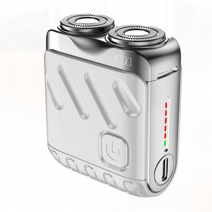 Portable Dual Ring Shaver ~ Powerful grooming wherever you go.