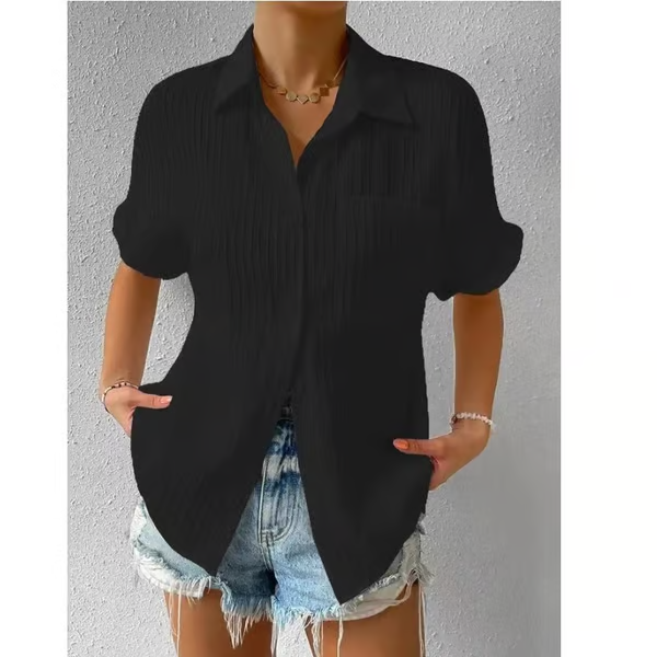 Crew Neck Lace Loose Shirt ~ The shirt that does all the work for you
