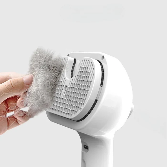 Pet Gentle Grooming Brush ~ Tame shedding and keep fur off your floors
