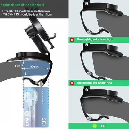 Multifunctional Car Dashboard Phone Holder ~ The Last Phone Mount You’ll Ever Need.