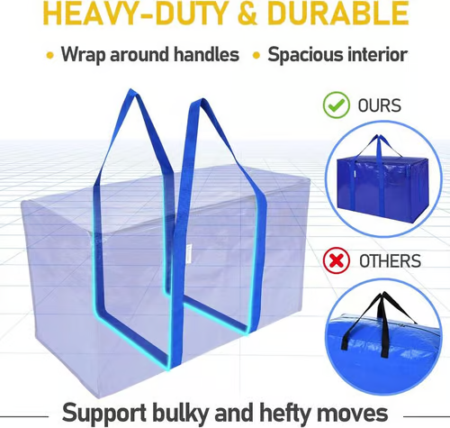 Heavy Duty Foldable Moving Bags ~ Ditch the boxes and upgrade your move.