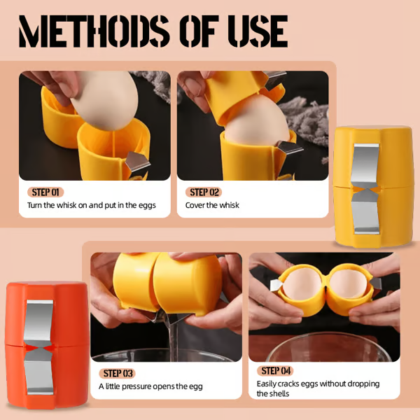 Efficient Egg Cracking Tool ~ Because You’ve Got Better Things to Do.