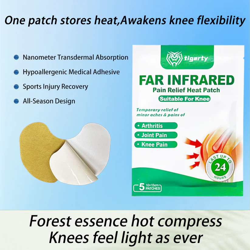 Tigerty Knee Patches ~ Targeted pain relief that lasts up to 24 hours.