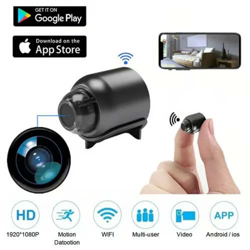 Night Vision Mini WIFI Camera ~ Instant Eyes on Thieves, Sitters, or Strangers.