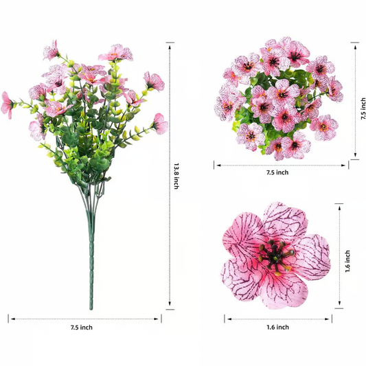 UV Resistant Lifelike Artificial Flowers ~ Brighten your garden with zero upkeep.
