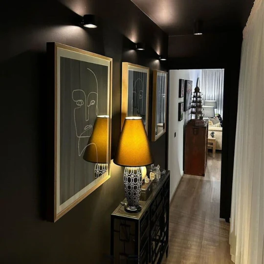 Infinity Wall Lamp ~ Direct warm light exactly where you need it.