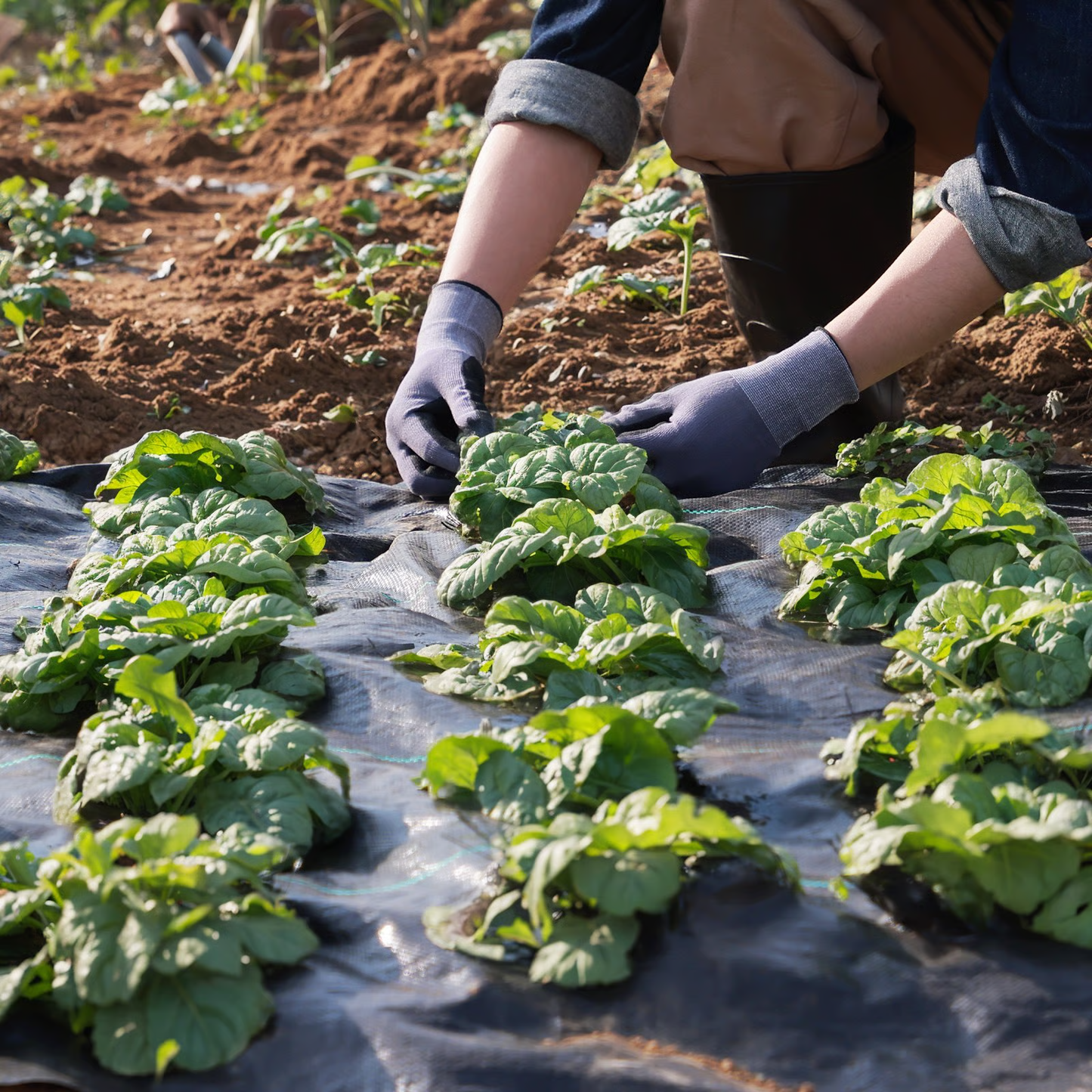Premium Woven Weed Barrier ~ No chemicals, no mess, just results.