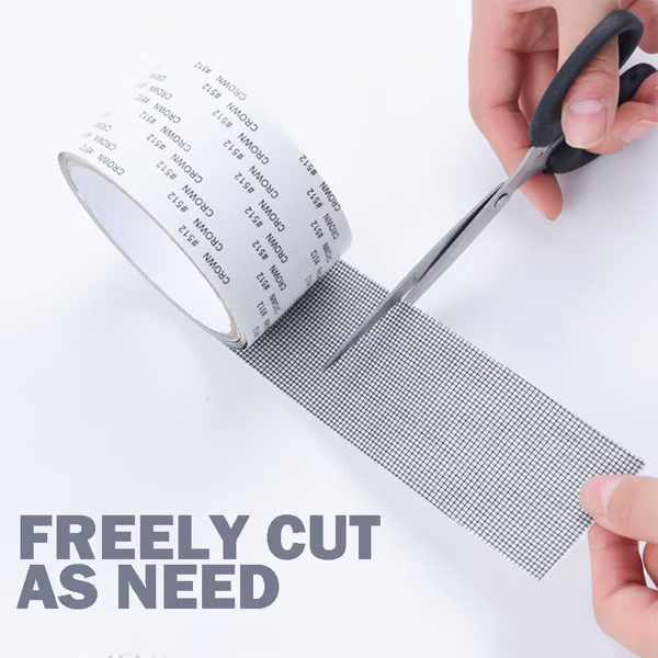 Strong Adhesive Screen Repair Tape ~ Seal rips and stop bugs in seconds.