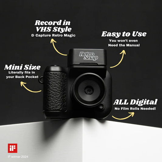 Mini Retro - Nostalgic Camera ~ Capture dreamy VHS-style memories anytime
