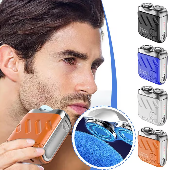 Portable Dual Ring Shaver ~ Powerful grooming wherever you go.