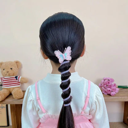 Butterfly Spiral Hair Tie ~ Turns boring ponytails into butterfly masterpieces.