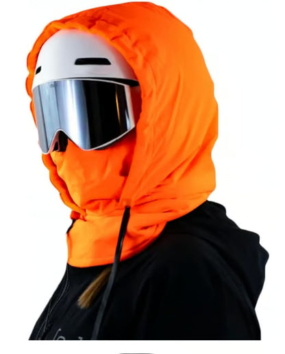 Waterproof Fleece-Lined Hood ~ Full-face protection for cold, wind, and rain.