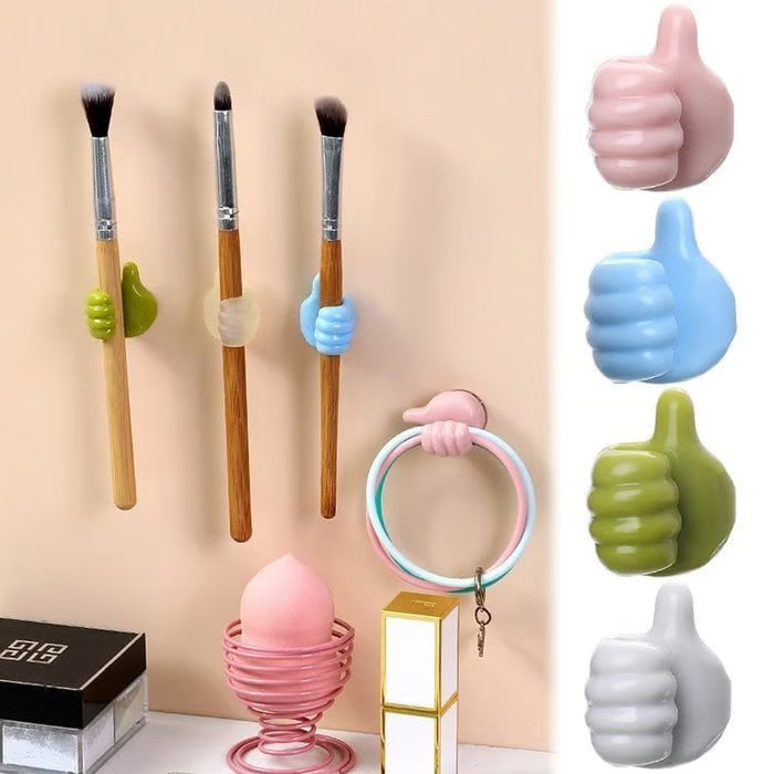 Thumbs Up Wall Hook ~ Tiny hook, big help for everyday clutter.