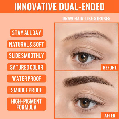 4D Waterproof Microblading Brow Pen ~ Natural-looking brows in seconds.