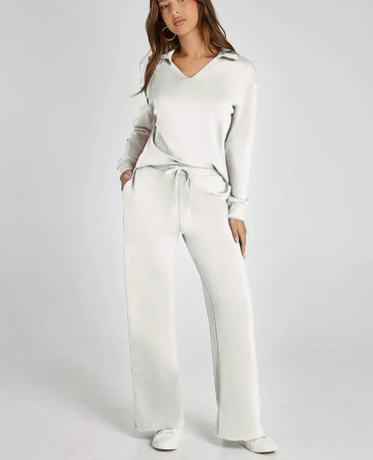 Casual Long Sleeve Sweatsuit 2-piece Sets ~ Soft, breathable, and wrinkle-free all day long.