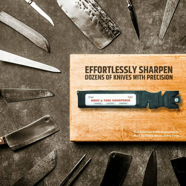 All-in-One Professional Knife and Tool Sharpener ~ One tool to resurrect every blade you own.